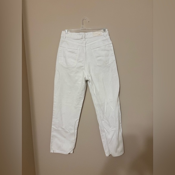 Zara Women's White Distressed High Waist Mom Jeans Size 24 - Picture 3 of 4